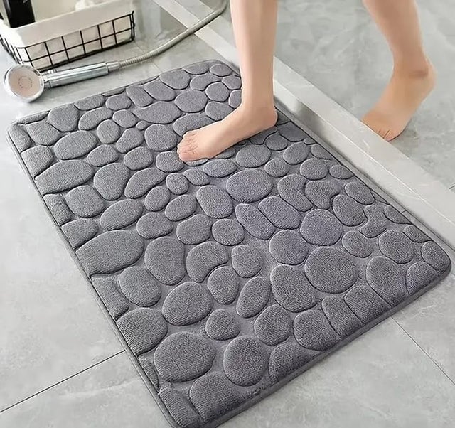 Tappetino Doccia Antiscivolo, Tappetino Doccia Angolare Antimuffa 70x70 Cm, Tappetino Da Bagno Con Ventose E Fori Di Drenaggio (bianco) | Leroy Merlin - Foto 8