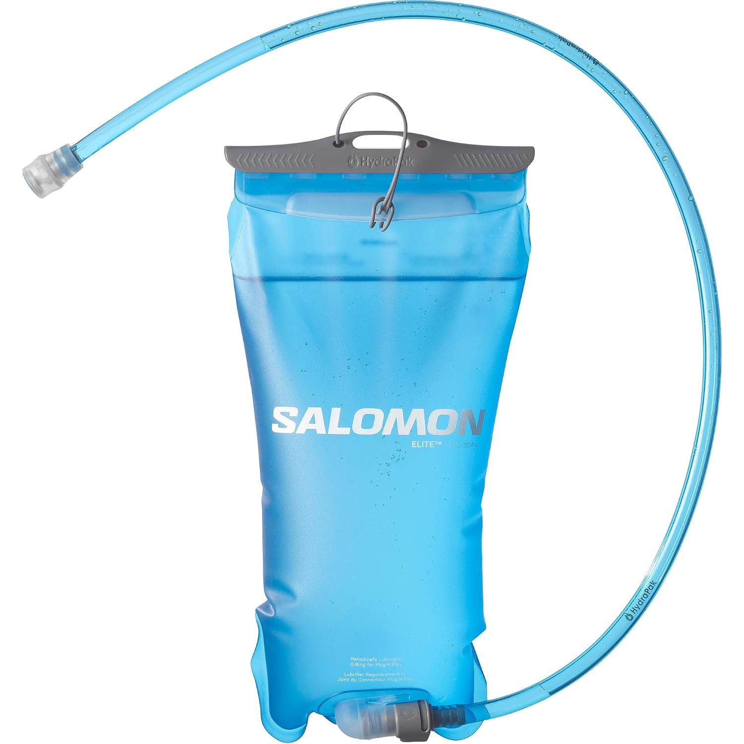Versión en español — réservoir souple de 1,5 l, acheminement court sous les bras pour un accès facile à l’eau, souple et rétractable , poignée couliss