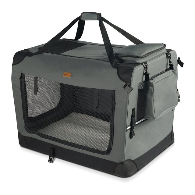 Borsa Trasportino Per Cani Piccola Taglia E Gatti – Seggiolino Auto Con Cuscino Lavabile, Impermeabile, Per Animali Fino A 5 Kg (Nero, Media)