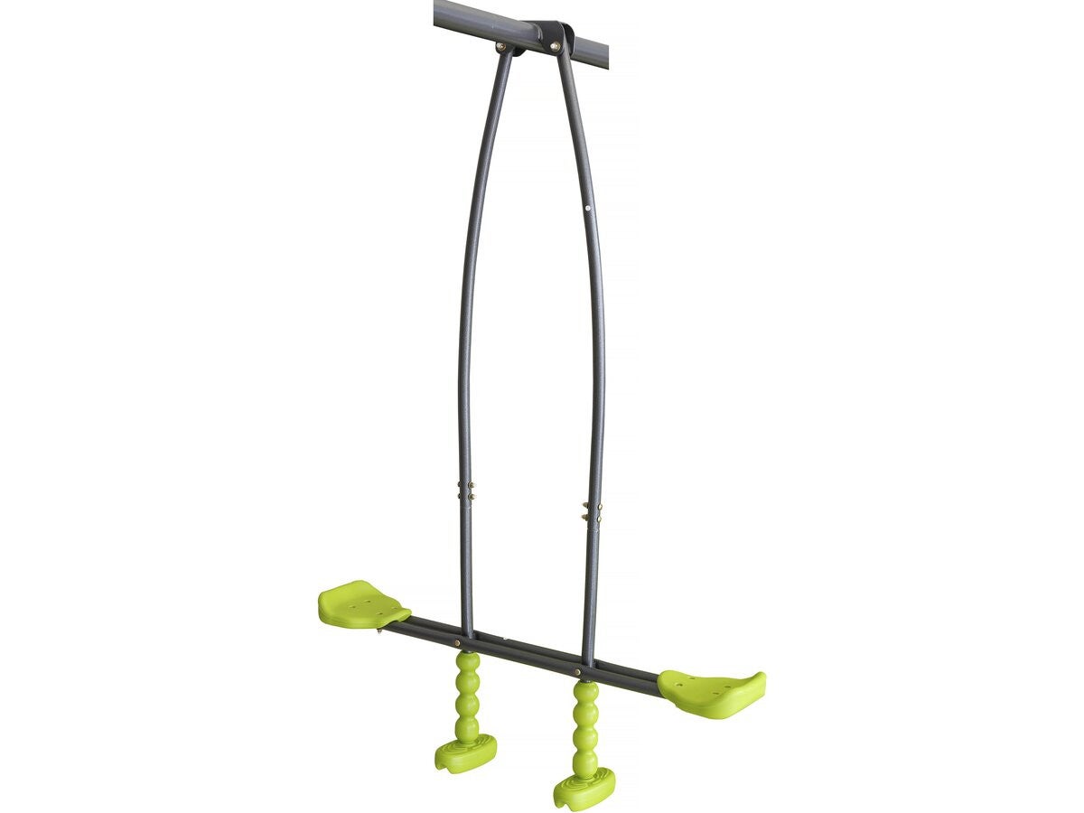 Portique de jeu métal avec toboggan 