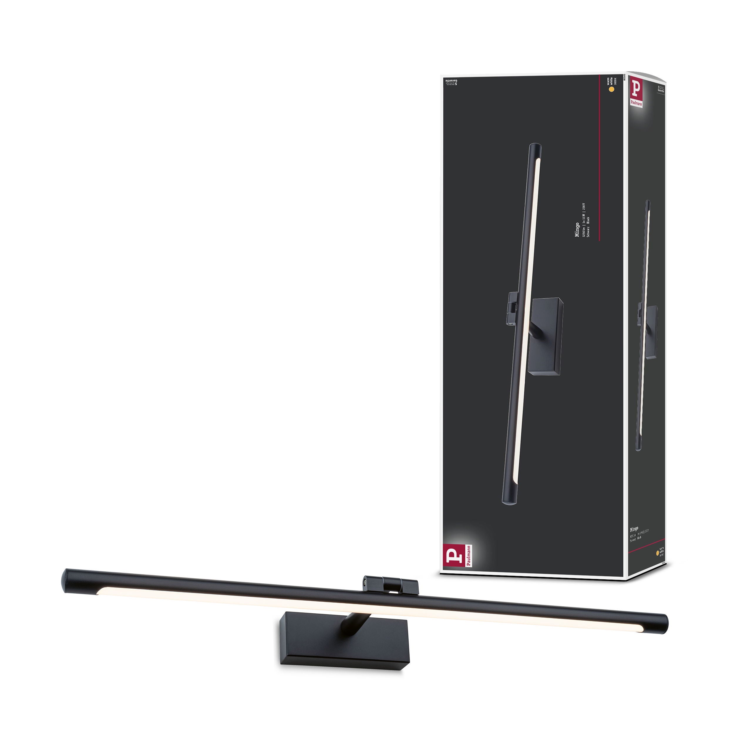 Éclairage de tableau LED Mingo 3000K 810lm 230V 11W Noir | Leroy Merlin