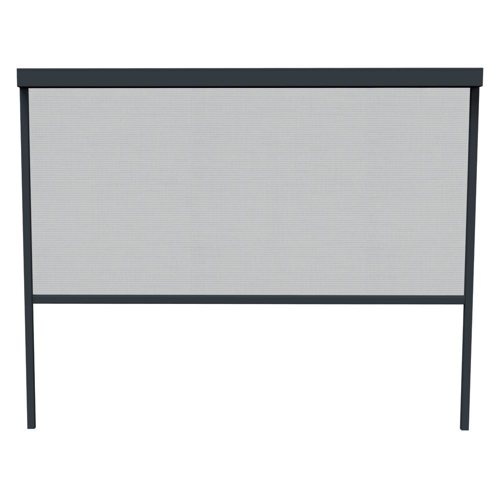 Store vertical ZIP 370 x 238 cm avec coffre intégral haute résistance au vent pour pergola ou installation seule - Anthracite - 3