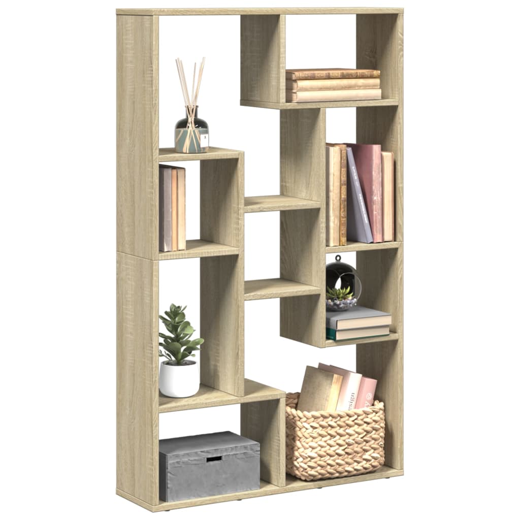 Bibliothèque | Armoire de livres | Meuble de Rangement chêne sonoma 72x20x120 cm bois d'ingénierie CFW895408 - 2