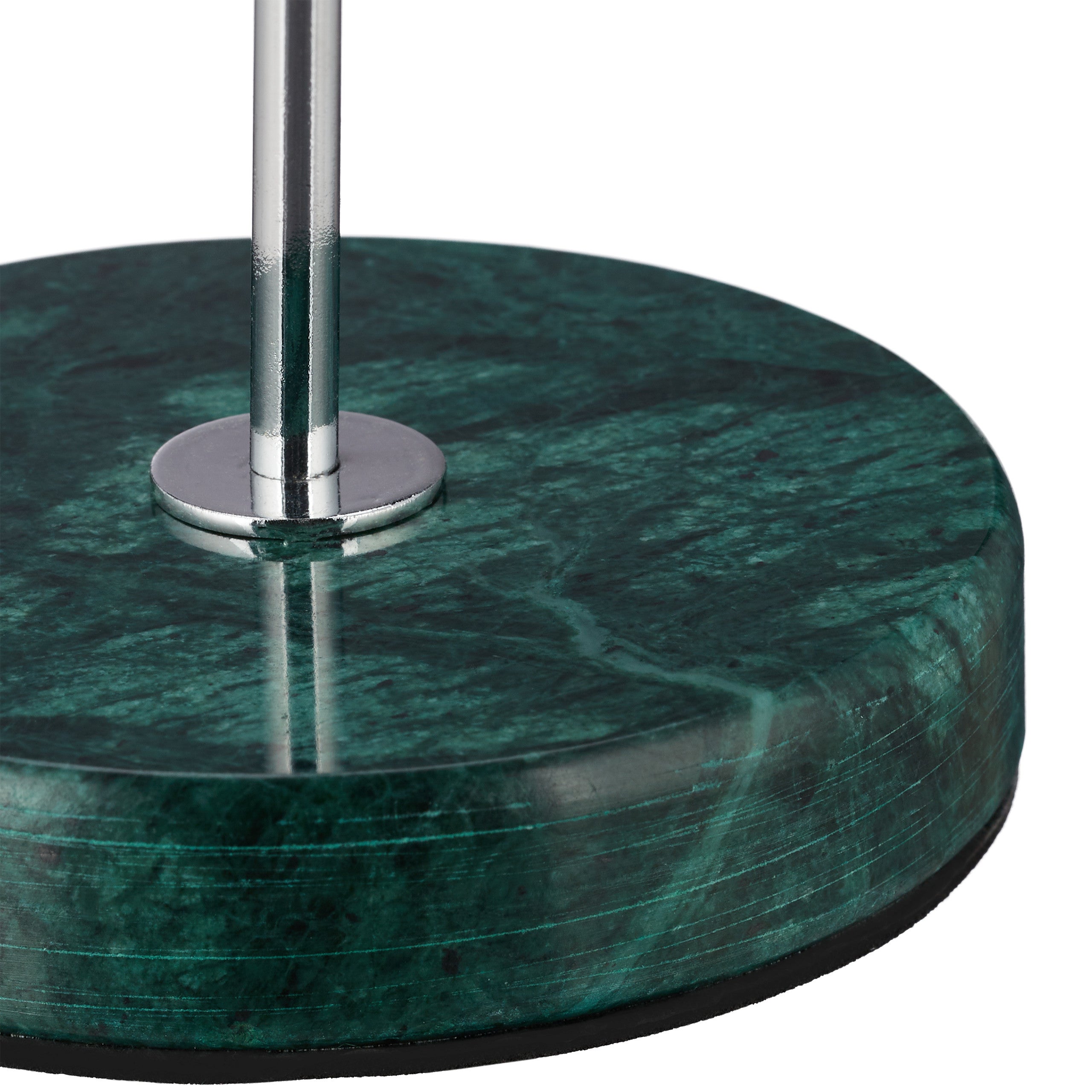 Porte-bijoux, pied en marbre, rangement pour colliers, boucles d’oreilles & bracelets, barres, vert/argent, Relaxdays - 7