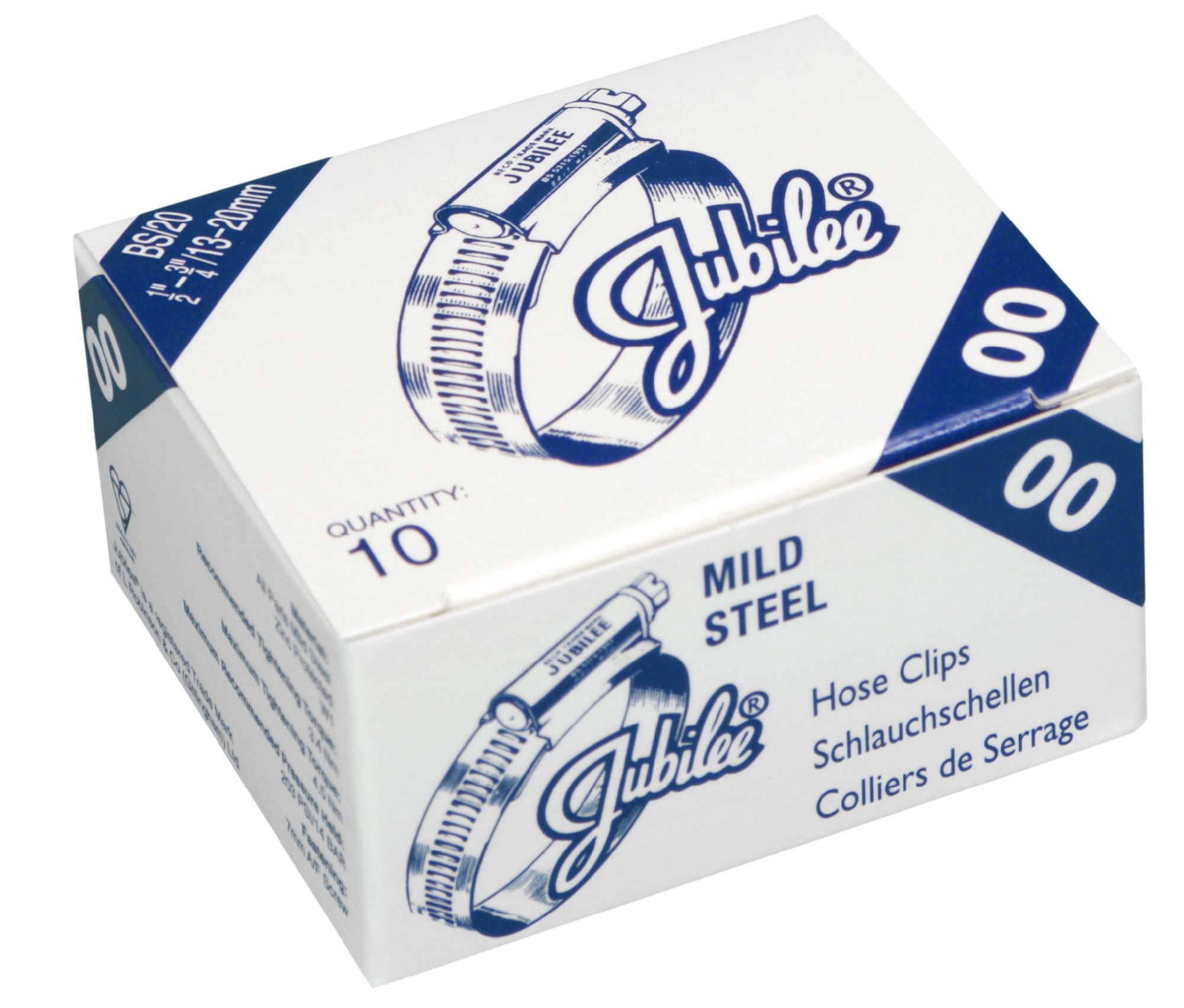 Collier De Serrage Galvanisé 11x17 Mm 2 Pièces