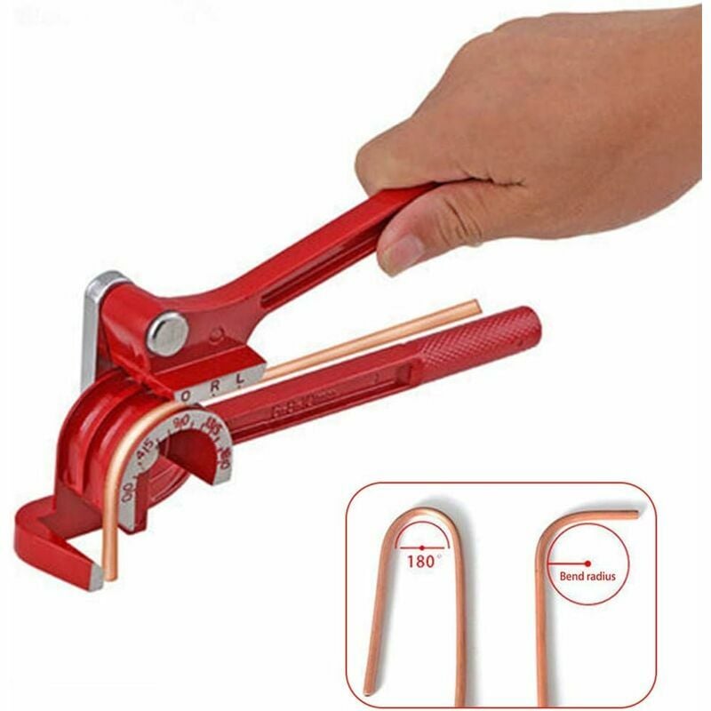 Taille de la cintreuse de tubes manu 3-en-1 1/4 5/16 3/8 Type de levier à 180 stopni Courbure solide Cuivre Laiton Aluminium i metal doux pour la
