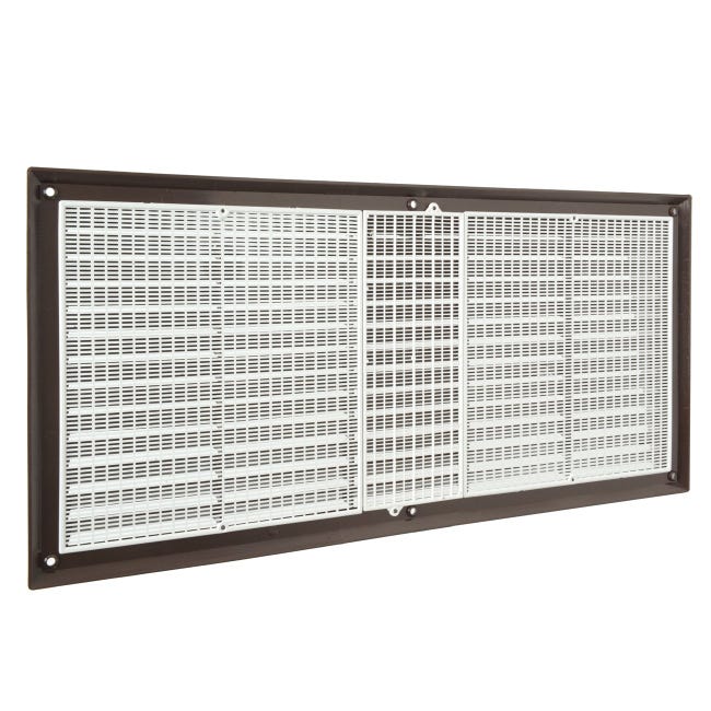 Griglia Di Ventilazione Plastica 500x227 Mm Marrone - Con Rete Antinsetti - Foto 8