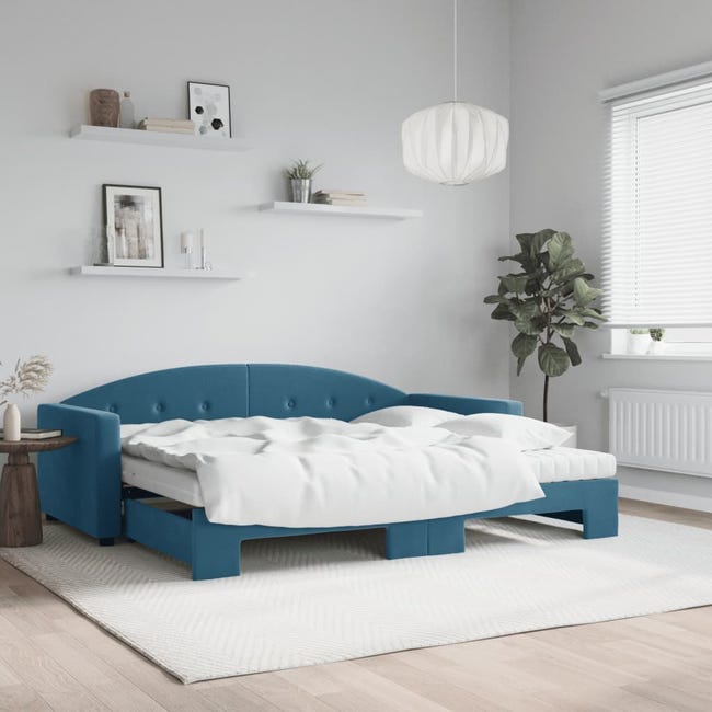 YCYDHDM Letto Imbottito 90x200 Cm Con Letto Estraibile, Divano