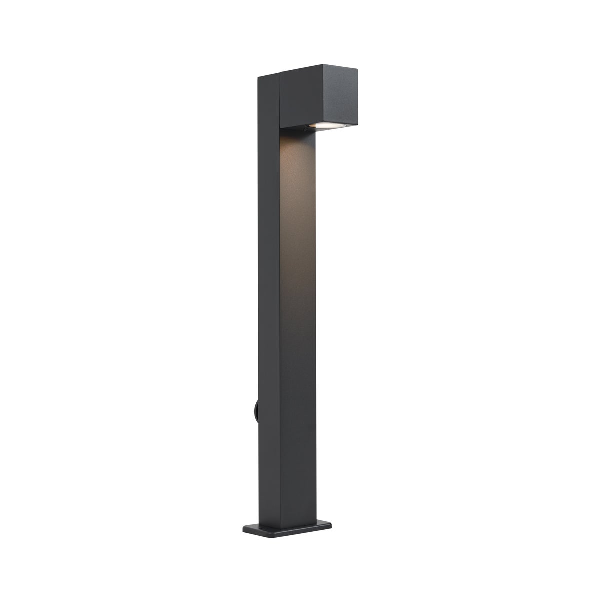 Nowoczesna lampa podłogowa zewnętrzna czarna 65 cm z gniazdem IP44 - Baleno