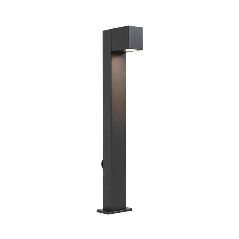 Qazqa nowoczesny lampa słupkowa do ogród - Baleno - czarny, max. 10w, kompatybilny z żarówką LED, gu10, 65cm, IP44