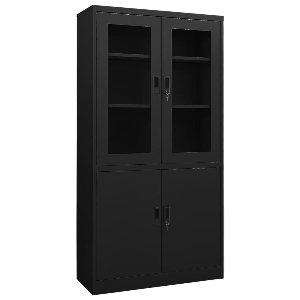 Armoire Murale Noir 80x30x30 Cm Bois De Pin Massif VidaXL | Leroy Merlin
