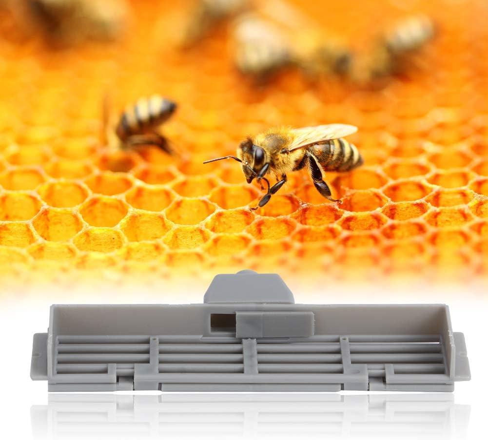 10 Pcs Abeille en Plastique, Outil Anti-évasion d'abeille, Abeille d'apiculture en Plastique Anti-Fuite Mouche Anti-Run Trous Spacer Equipment Tool Ou - 4
