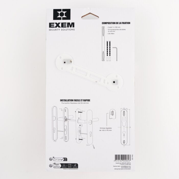 Serrure NF réversible THIRARD - Bec de cane WC - V/BR - 051501 - 5