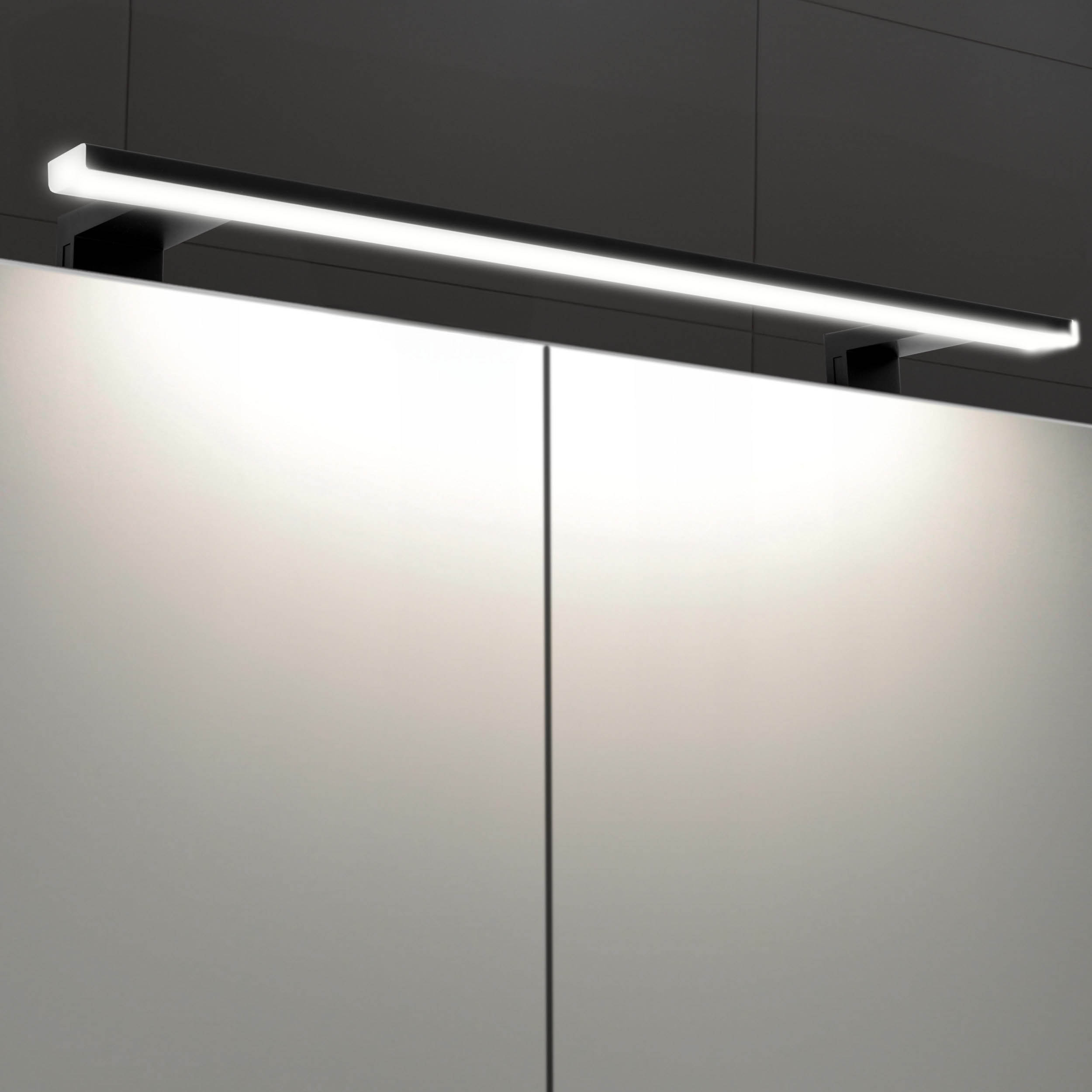 Szafka łazienkowa z lustrem oświetleniem lampką led lustrzana wisząca 80 cm - 5