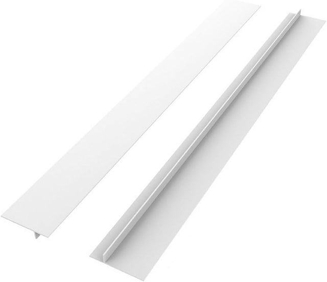 Mastic silicone pour plan de travail de cuisine, mastic anti-déversement entre le plan de travail et la cuisinière, lot de 2, blanc 53 cm