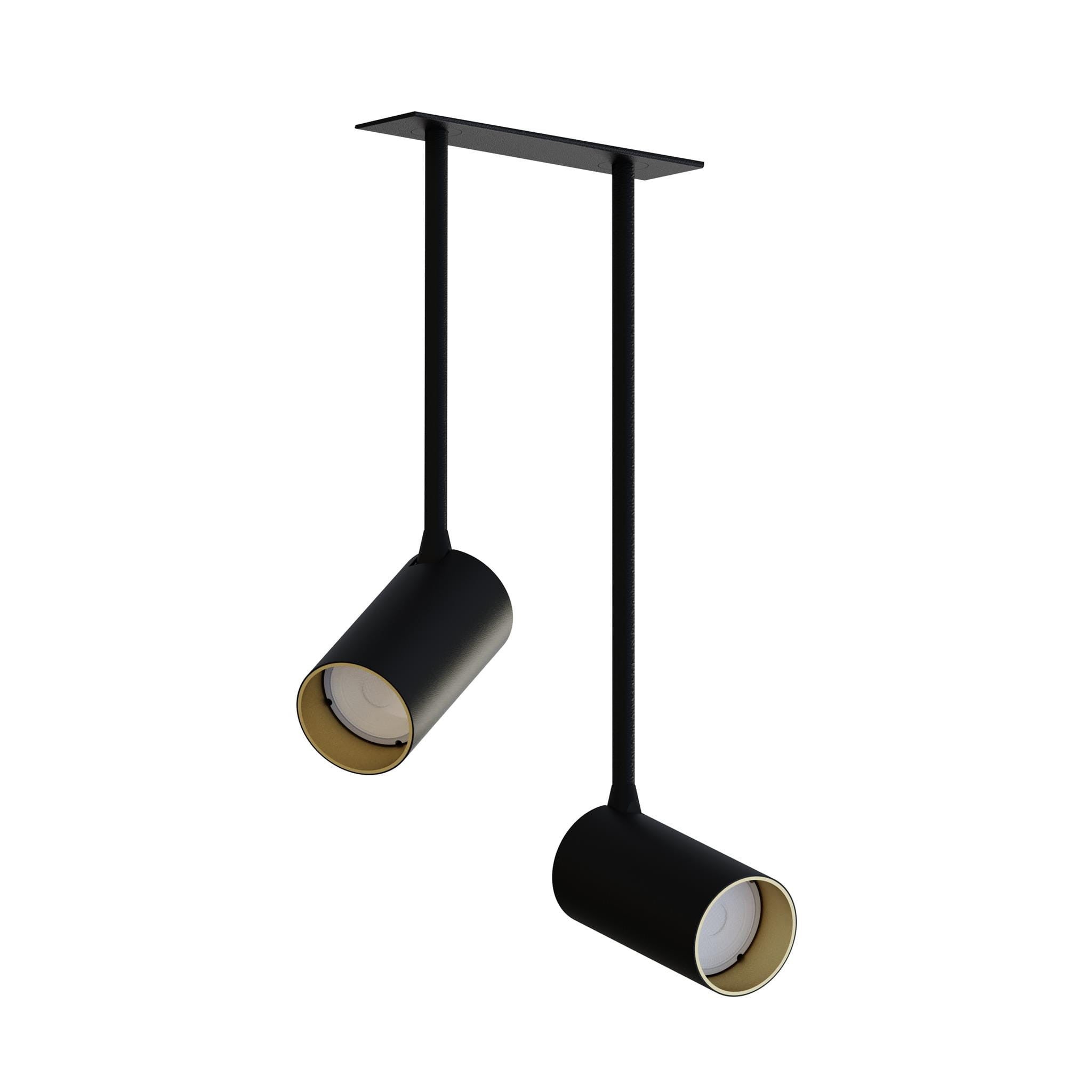 Lampa sufitowa wisząca Mono czarna 2xGU10x10W wym: 39 x 5,5 x 12,5 cm metal Nowodvorski Lighting