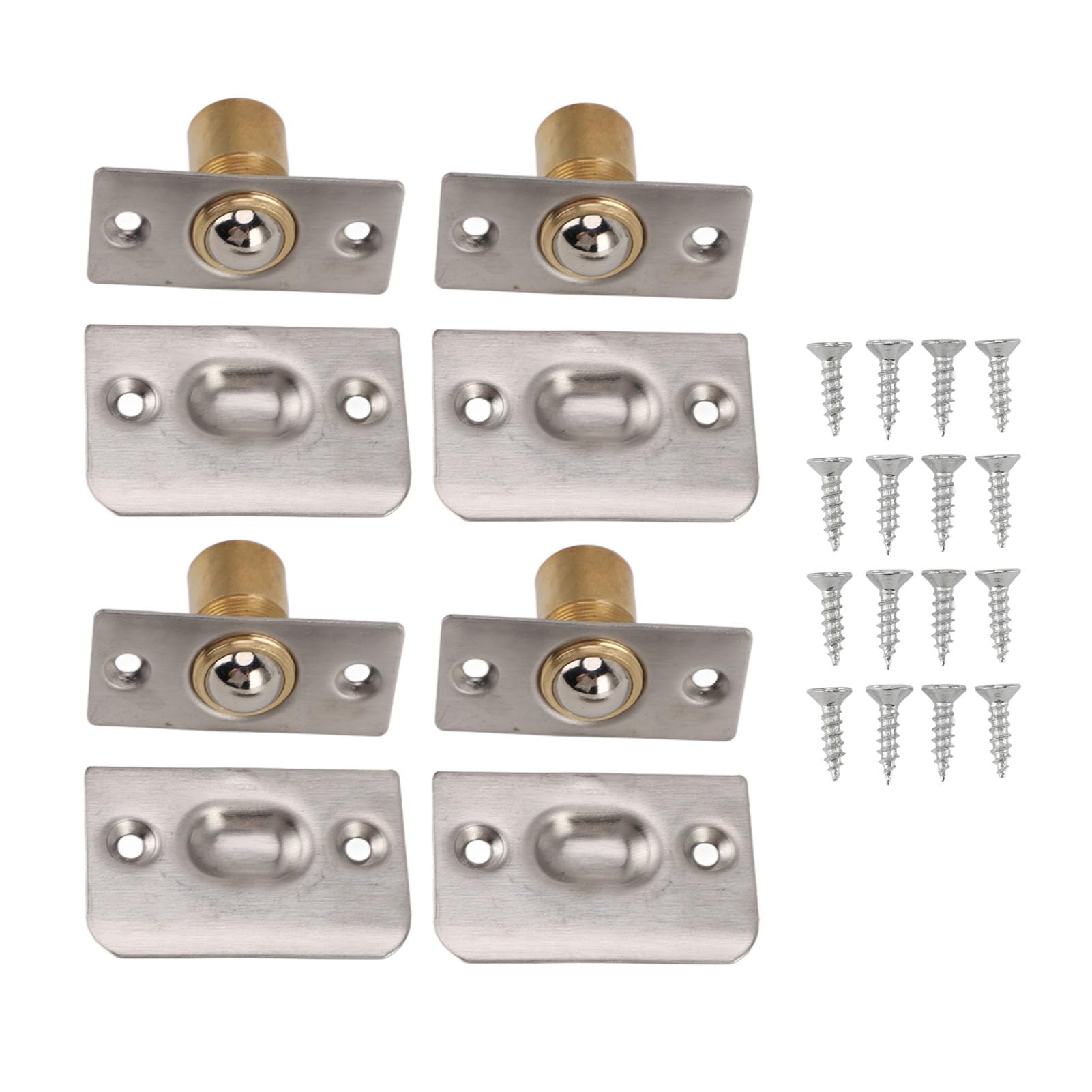 Tope de puerta con resorte, paquete de 5, diseño de resorte flexible, 3.1 pulgadas Namotu WRMH