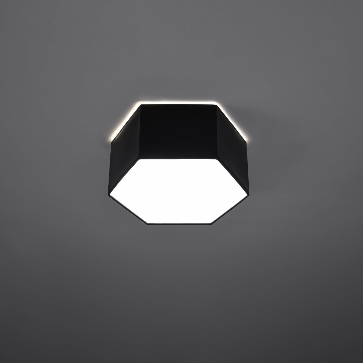 Plafon SOLINIA 13 czarny LED 3000K - 30.5x26.5x13.5cm Sollux