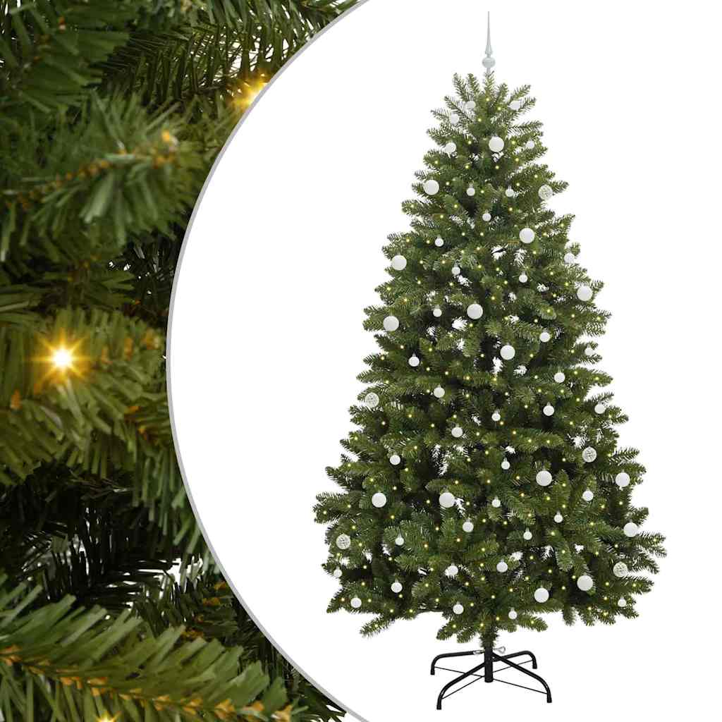 Sztuczna choinka Ze LED Lights Zielony 270 cm PVC i Metal