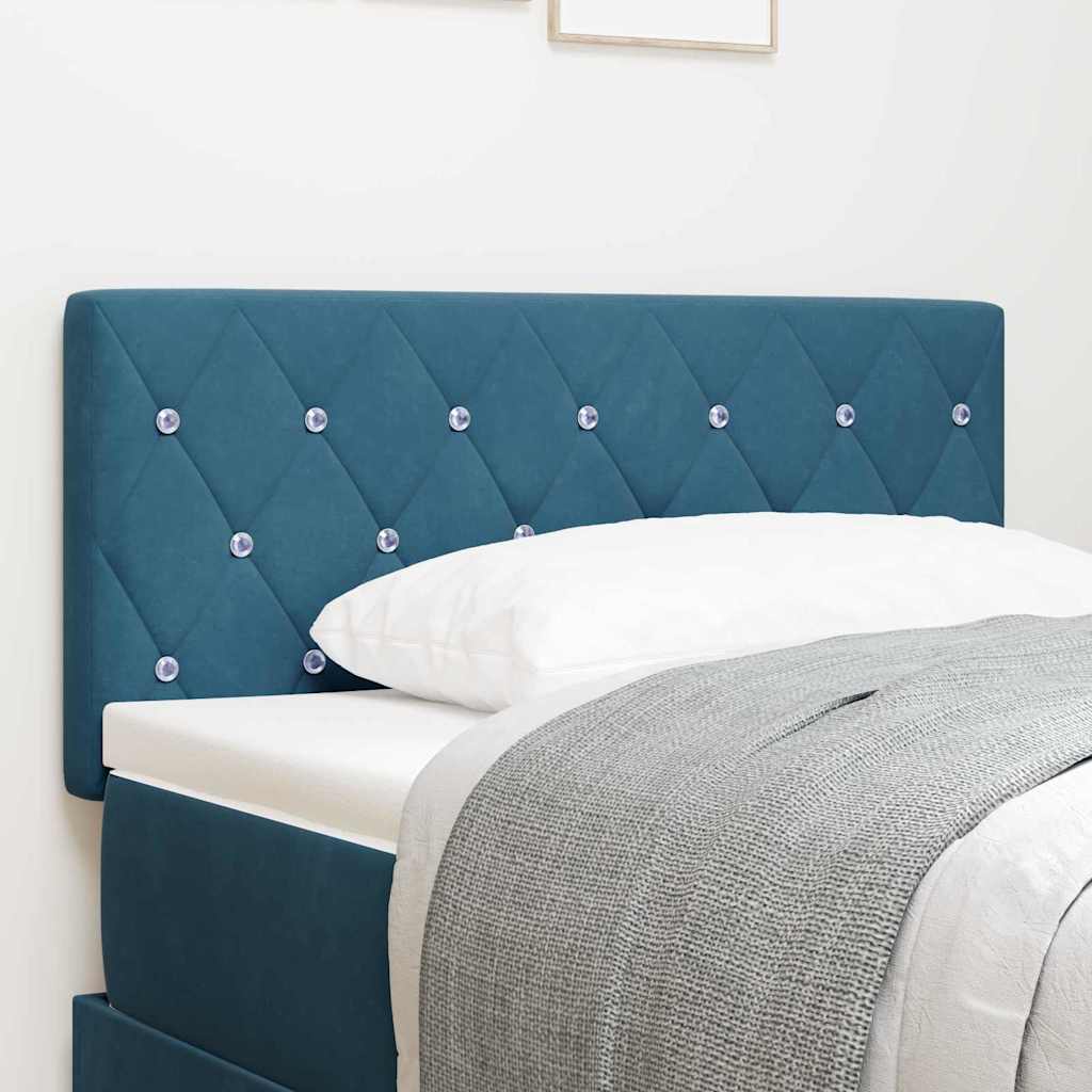 Tête de lit LED avec tête de lit Bleu foncé 100 cm Polyester | Leroy Merlin
