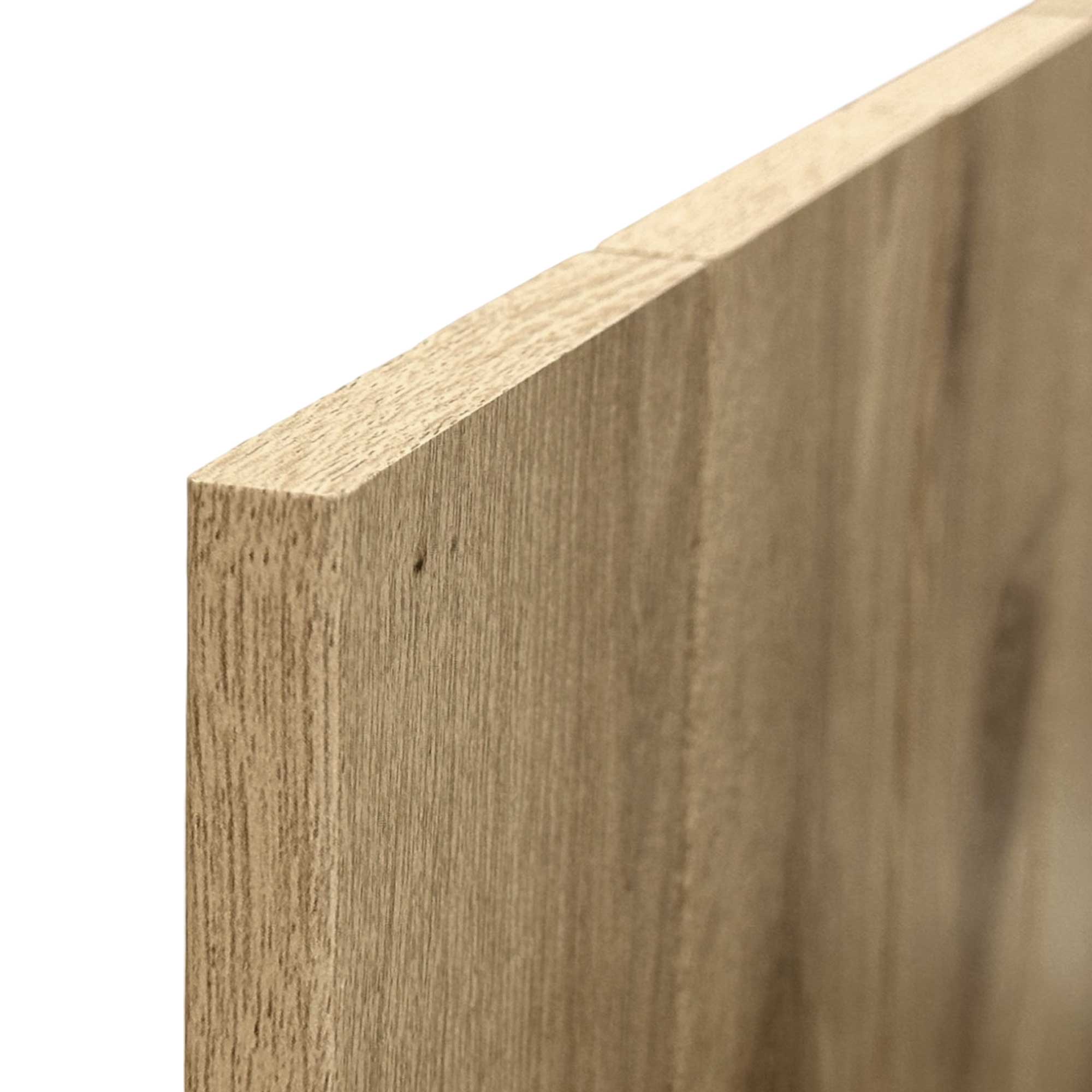 DHOME Tête de lit en bois recyclé MDF Style Palette Verticale Lit en Palettes Ferrures incluses (180cm Double, Bois Cambrien) - 4