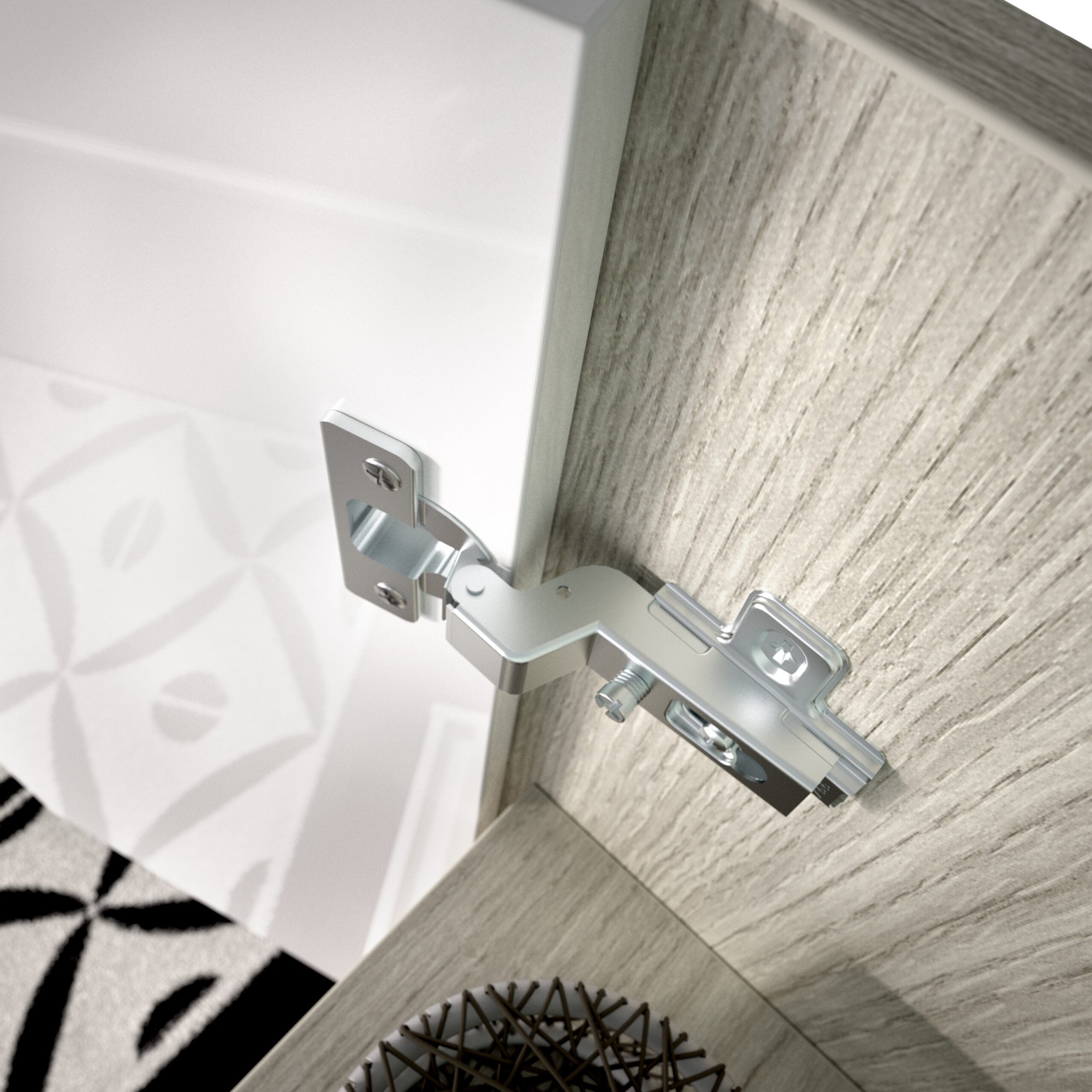 Armoire 2 portes Rox White - Natural Oak 96 A X 79 AN X 40 P - 5