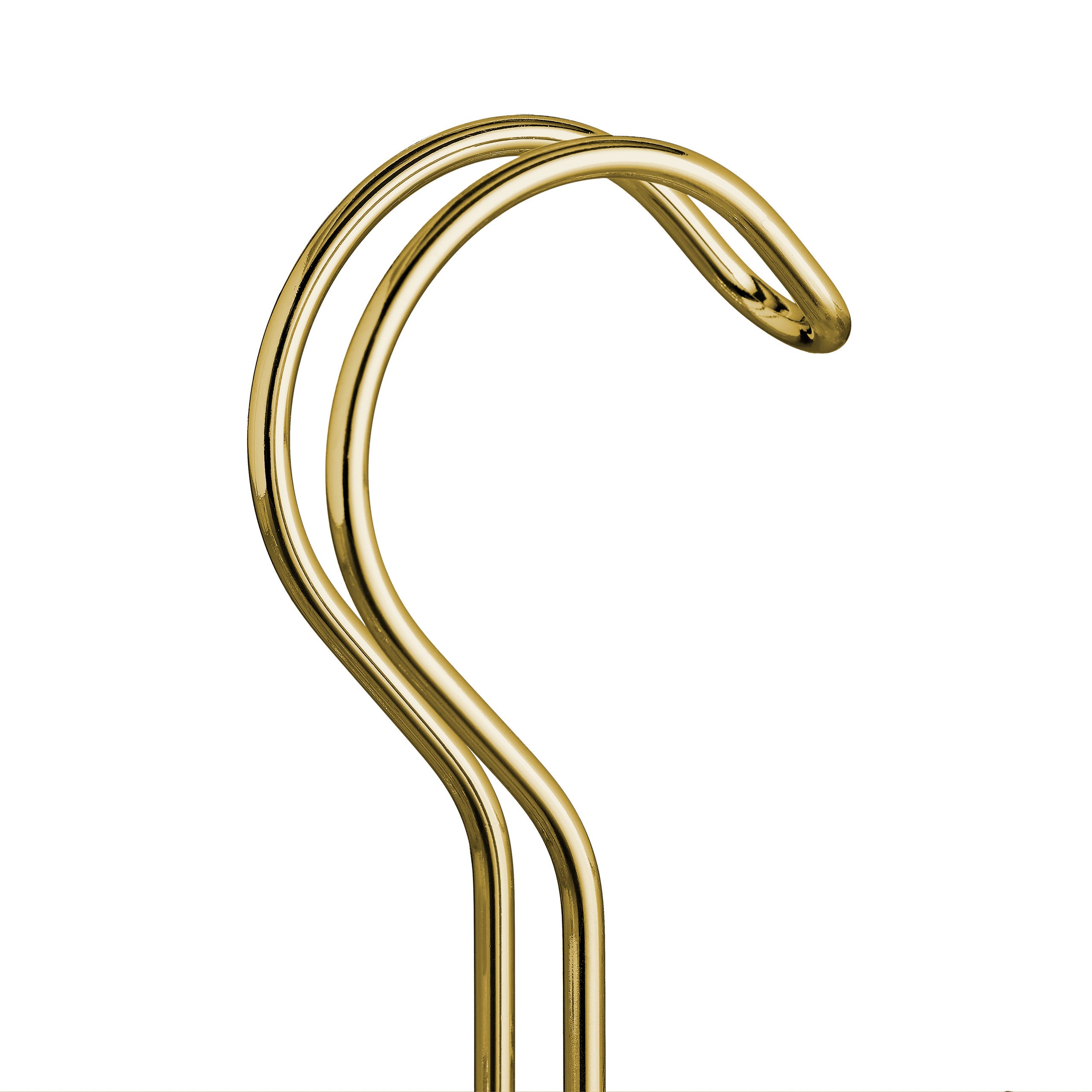 Porte-ceintures, lot de 5, porte-cravates, aussi pour foulards, cintre en métal, organiseur armoire, 14 crochets, doré - 6