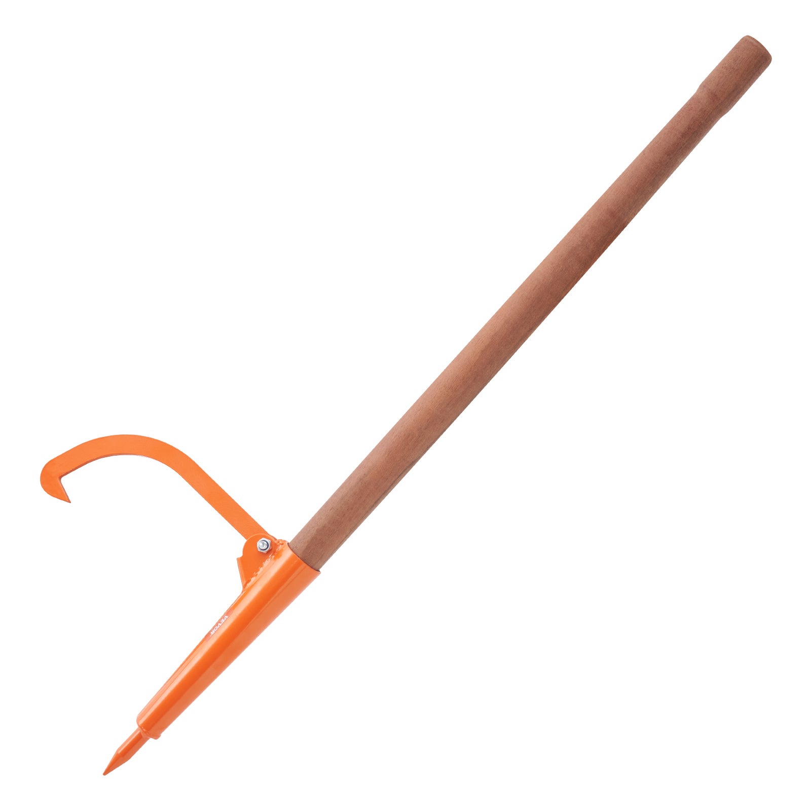 Podnośnik do ścinania 1180 mm Podnośnik do kłód Hak obrotowy Przewracarka do kłód, pomoc przy ścinaniu maks. φ45,7 cm VEVOR