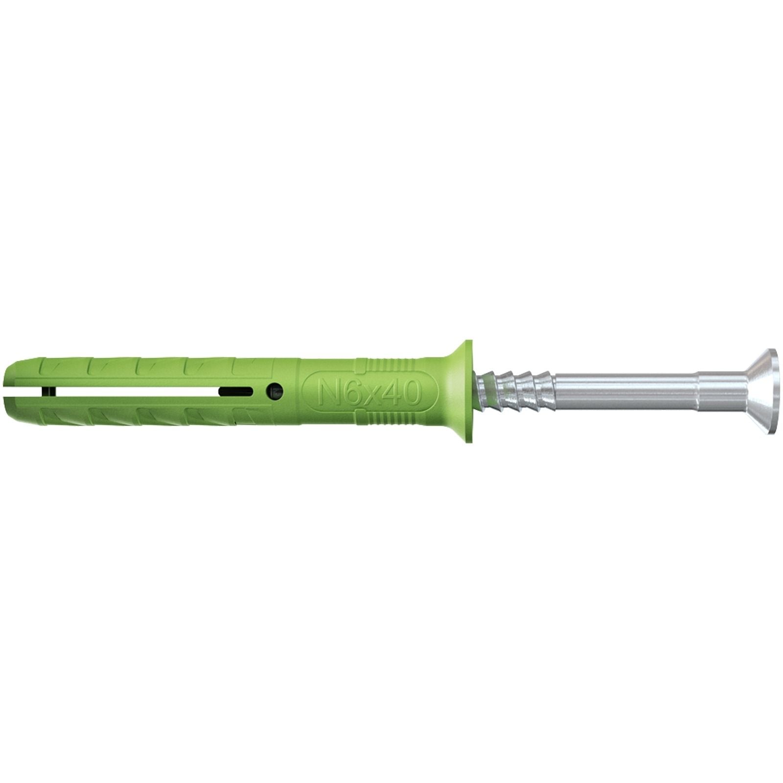 Fischer 45x kołek rozporowy N GREEN 6 x 40/10 S łeb stożkowy - 524845