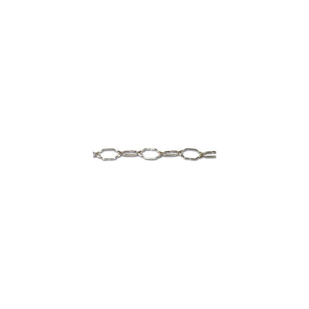 Chaîne De Lustre Fumée Torsadée 1m - Diamètre 3,8 Mm - Fer Laiton Antique Vintage