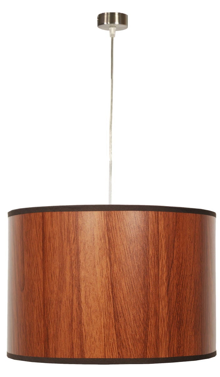 Lampa sufitowa Timber srebrno-naturalne drewno 1xE27x60W wym: 110 x 30 x 30 cm tworzywo sztuczne Candellux