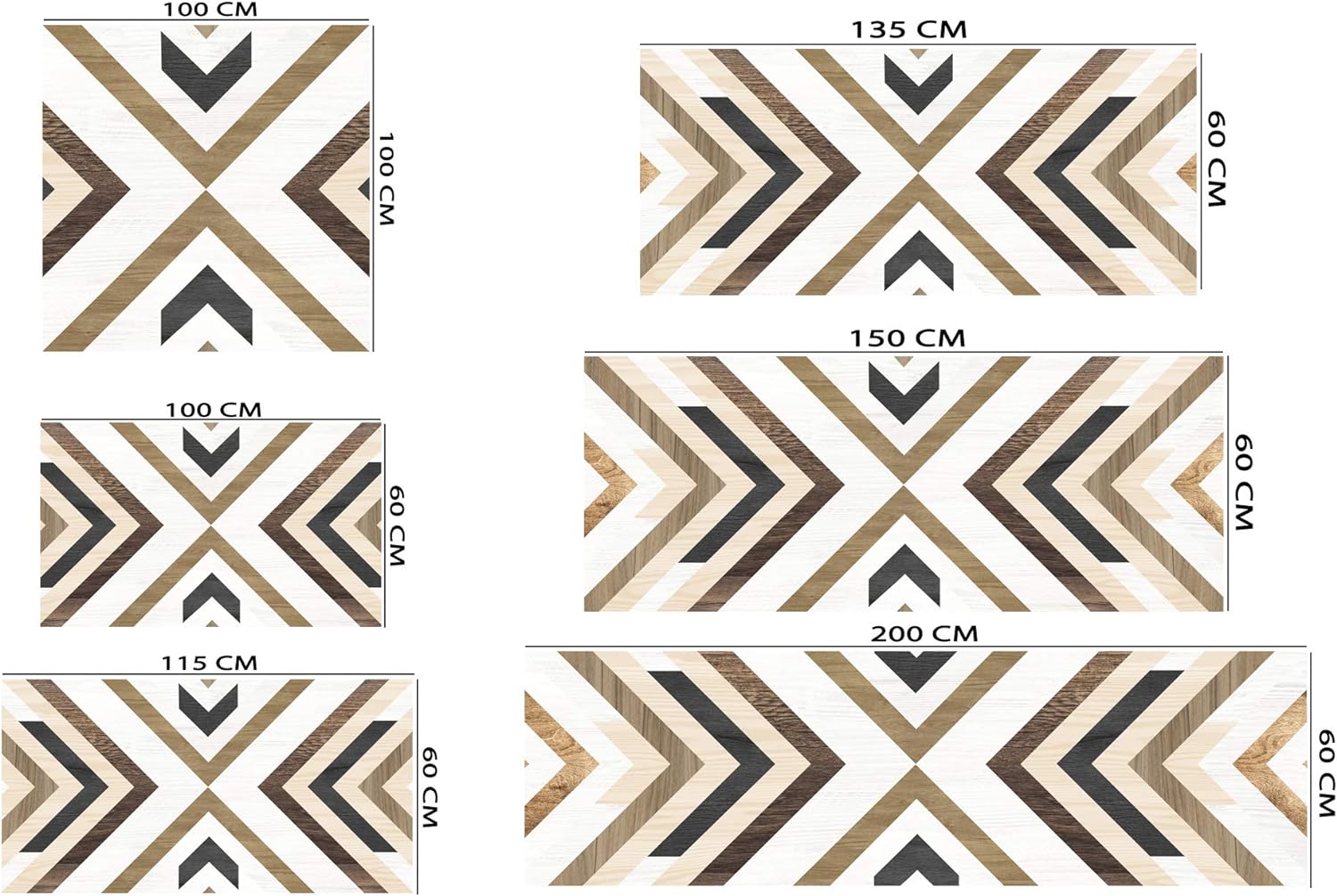 Oedim Cabecero Cama Madera Clara Líneas impreso en Forex PVC 150x60cm, cabecero Decorativo para Camas, decoración para Habitaciones - 4