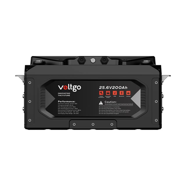 Batteria al litio premium 24V 200Ah (5,12 kWh) VoltGo con Bluetooth