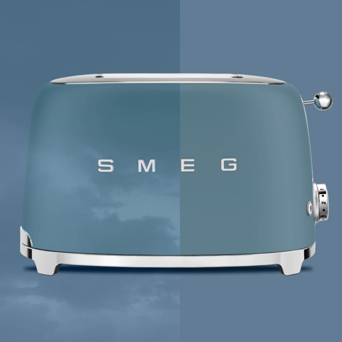 Grille-pain vintage 2 tranches bleu orage mat TSF01SBMEU Smeg - 8