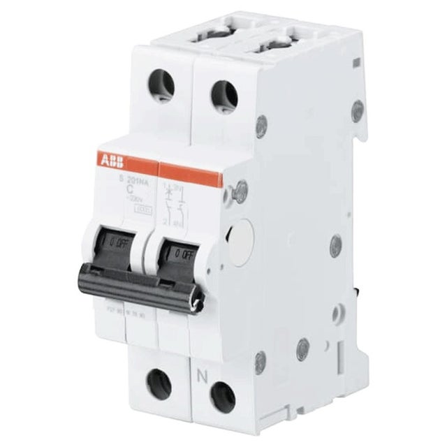 Disjoncteur ABB 1P+N 20A 6KA C S201NA 2M