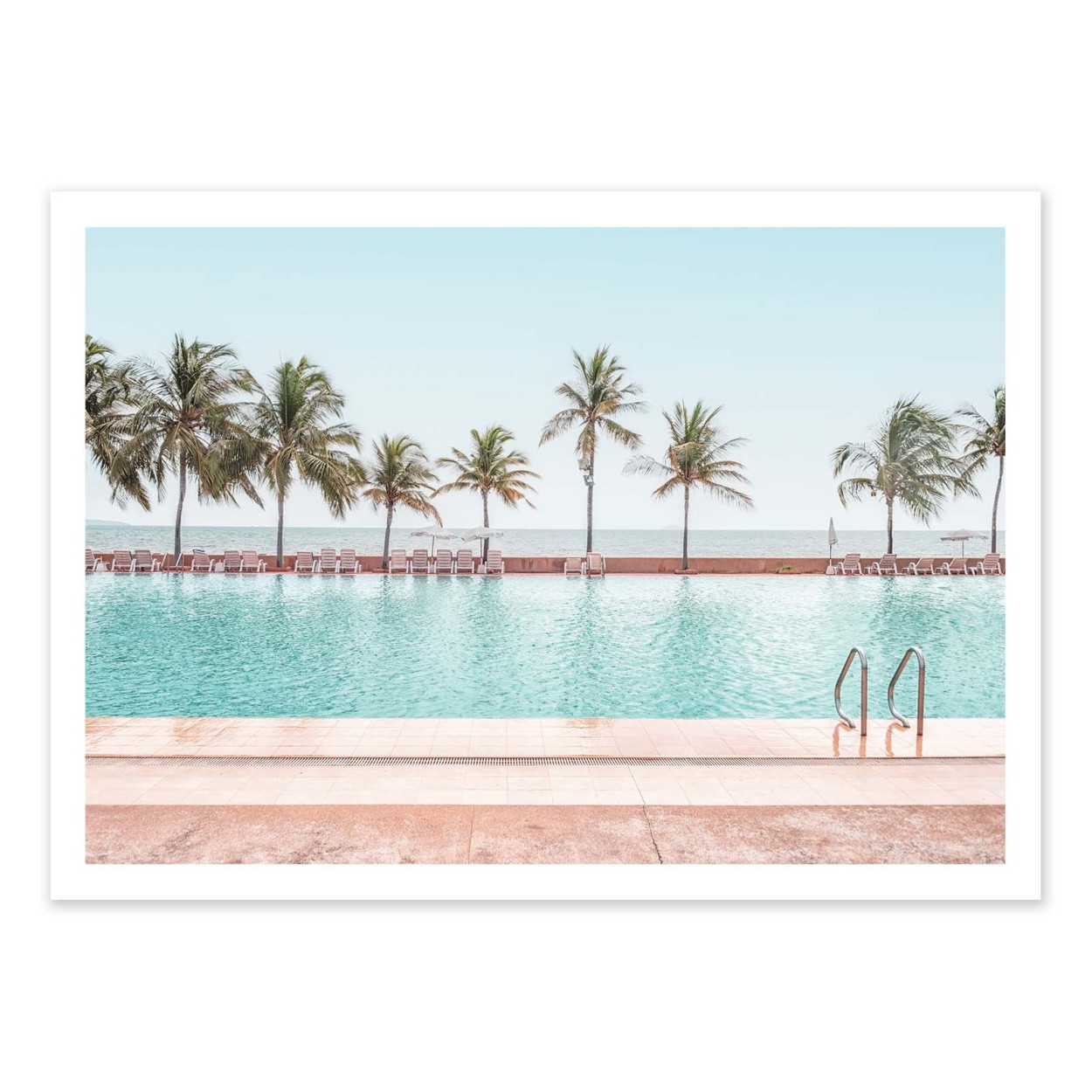 Art-poster - pool by the sea - manjik pictures - 30 x 40 cm