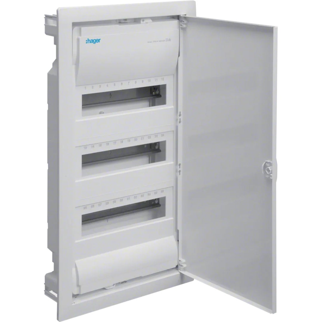 HAGER Rozdzielnica Podtynkowa Skrzynka Elektryczna Obudowa 3x12 mod. VU36AT
