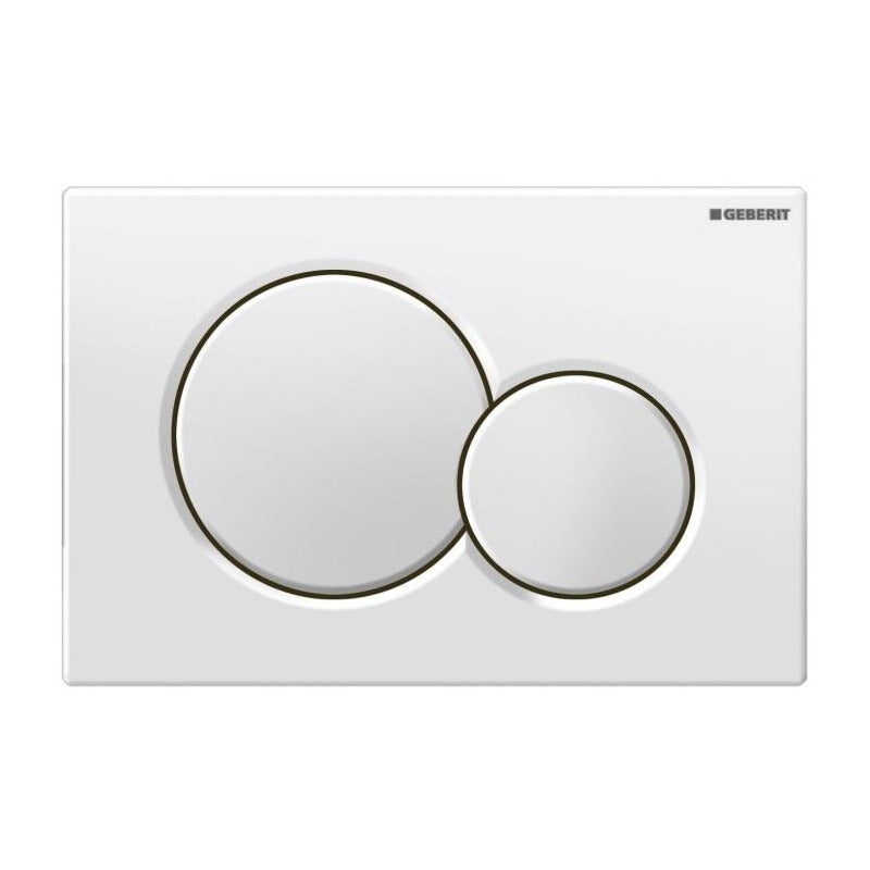 Pack WC bati-support Geberit + WC Swiss Aqua Technologies sans bride + abattant + plaque (SLIM-SATRIMLESS-B) - 4