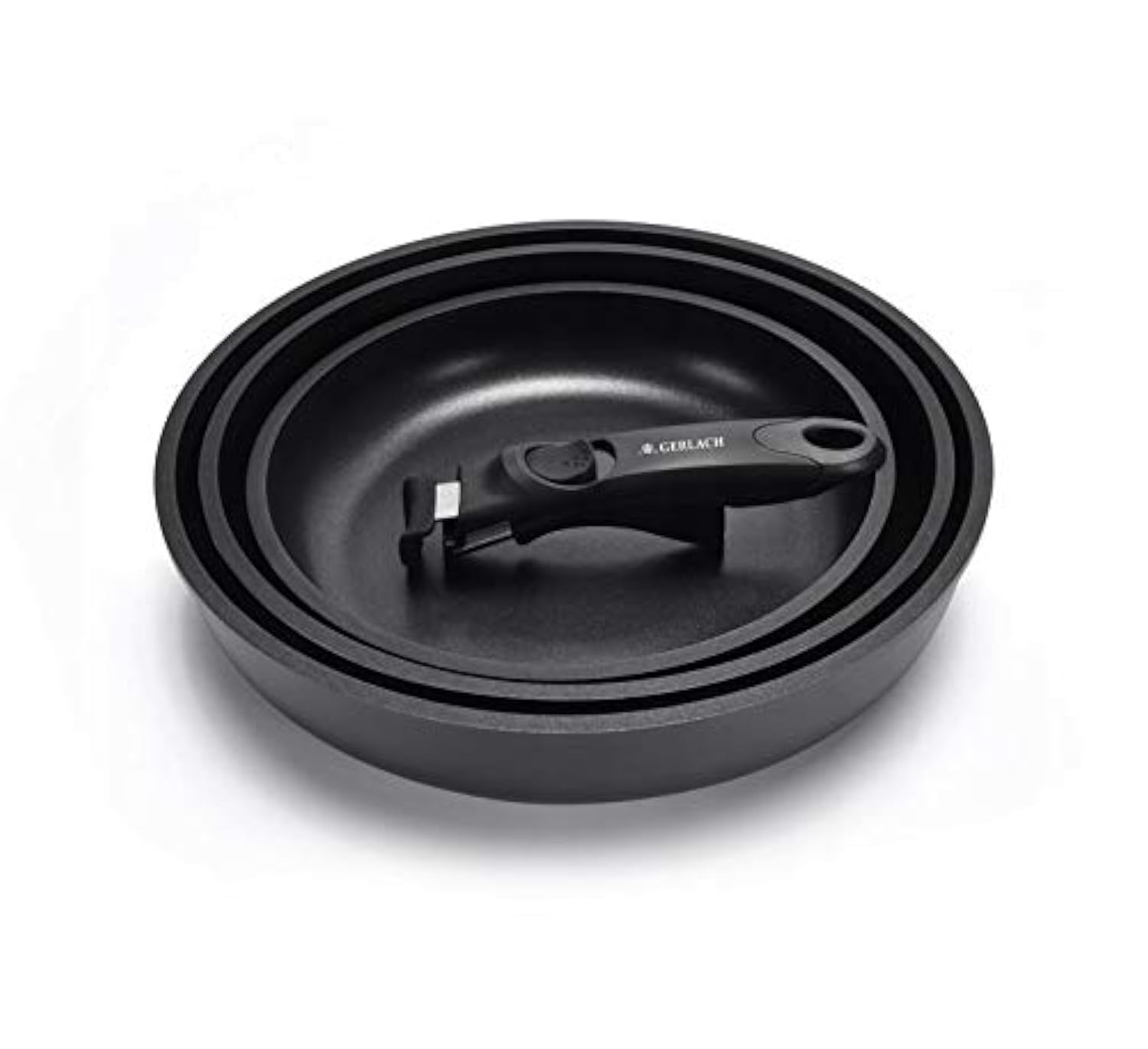 Set Pentole A Induzione 3 Pezzi Karl Hausmann - Acciaio Inox 16+18+20 Cm, Manico Rimovibile - Foto 4