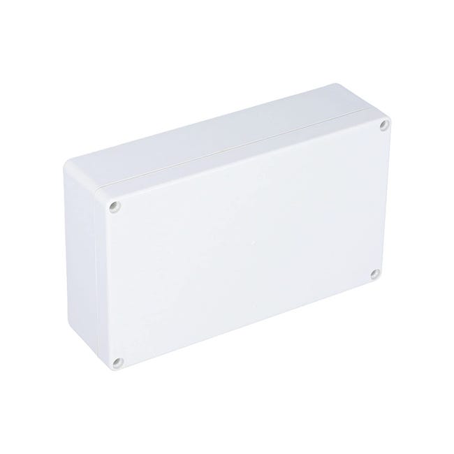 Puszka elektryczna ABS 200 x 120 x 56 mm, wodoodporna, ognioodporna, szybki montaż, biała/jasnoszara – ComfortXL