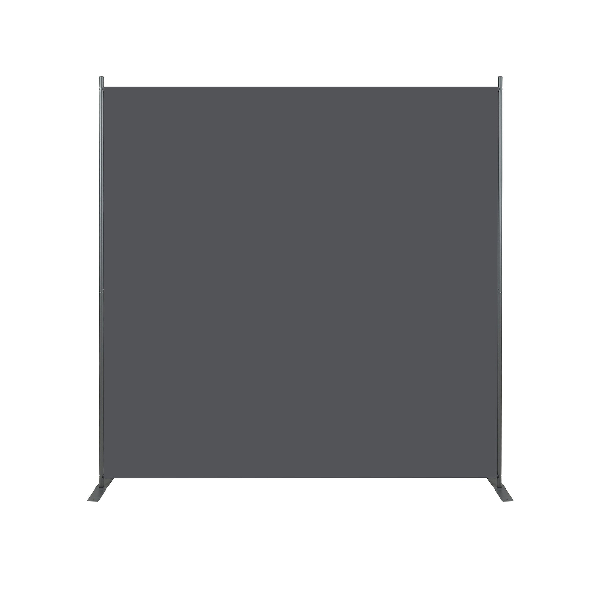 1 parte divisor de espacio paravento, gris, protección de visibilidad