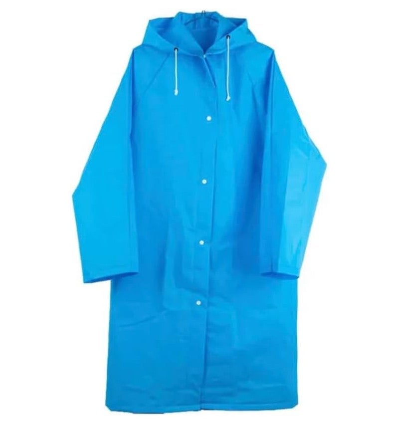 Chubasquero impermeable para niños con capucha reutilizable Azul