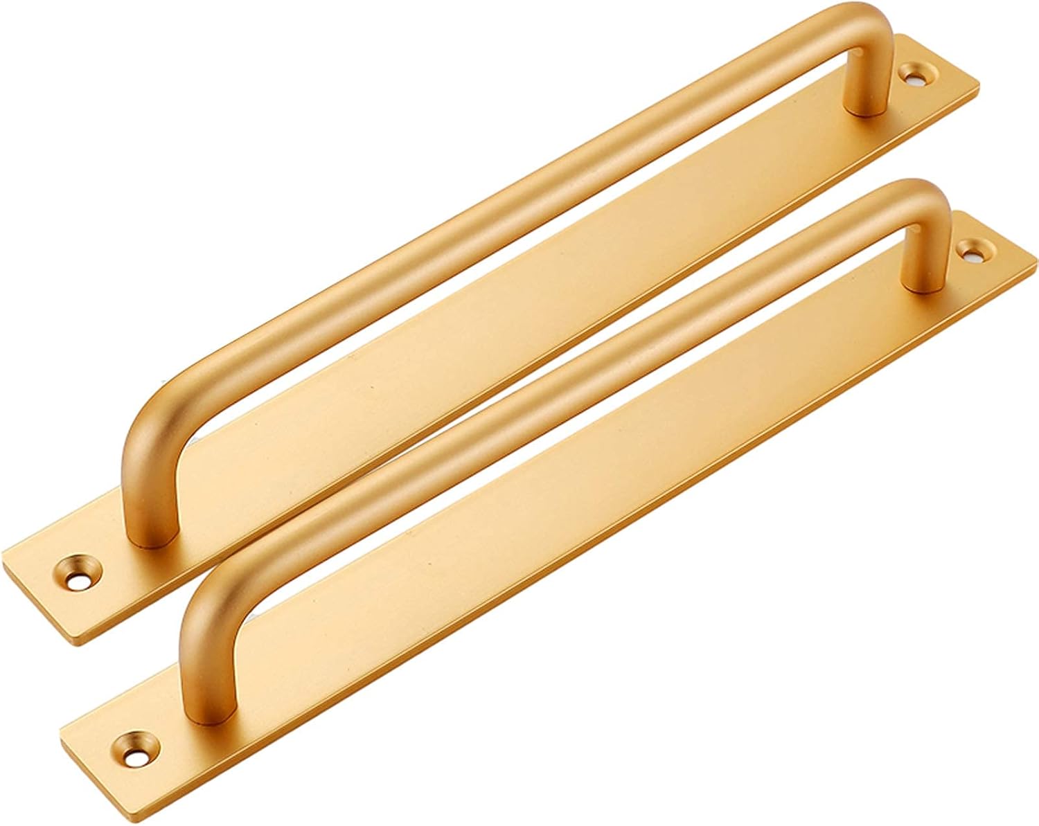 2 sztuki uchwytów ze stopu aluminium do drzwi przesuwnych stodoły, uchwyt do łazienki, uchwyt do prysznica (128 mm, złoty)