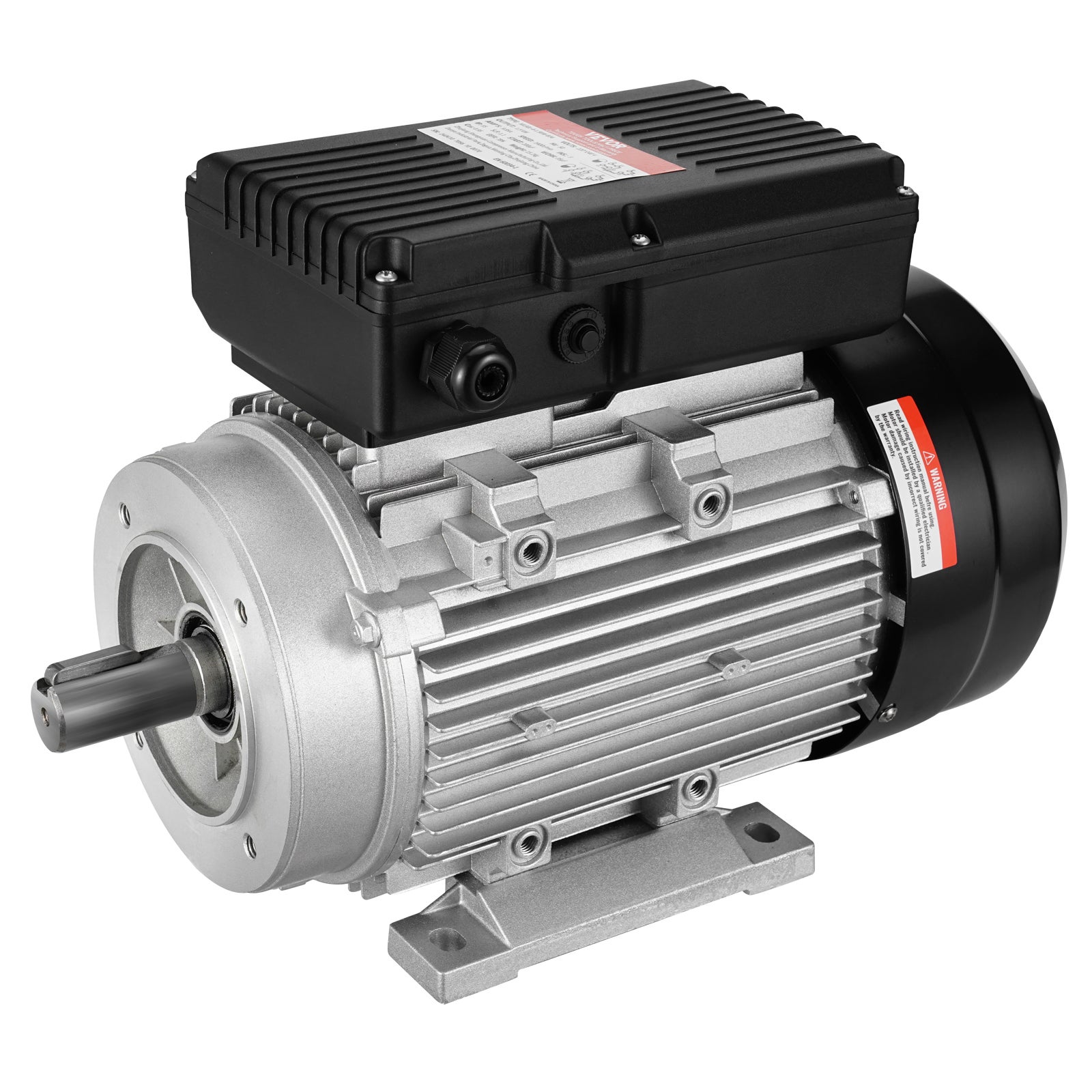 Silnik elektryczny 1,5 kW 1400 obr/min AC 220-240 V 9,85 A 1-fazowy wał wielowypustowy 24 mm VEVOR