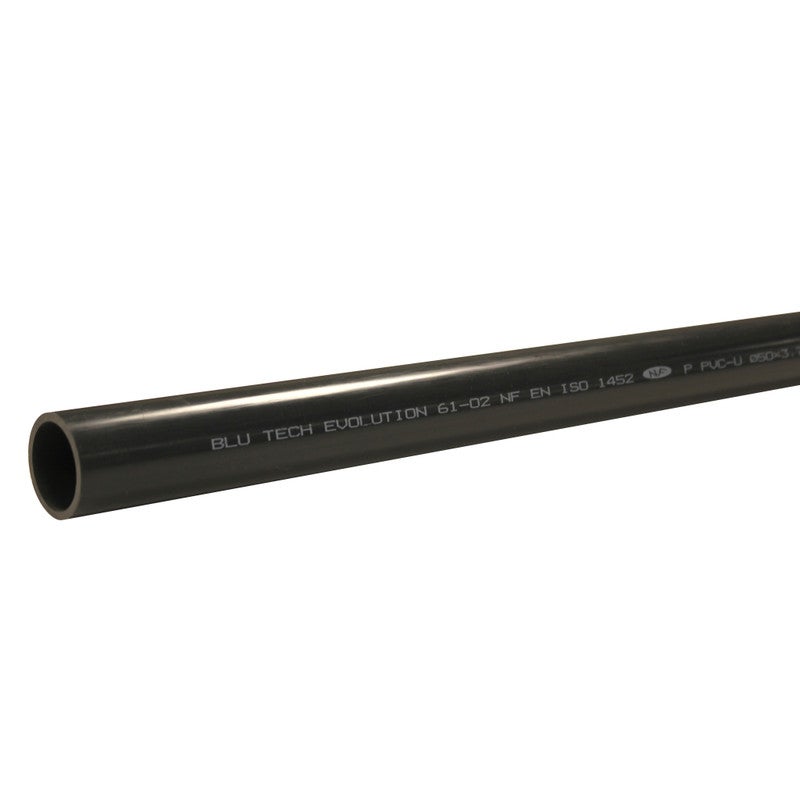 Lot de 3 Barres Tuyau 40mm : Longueur 50cm Rigide Tube PVC - 3