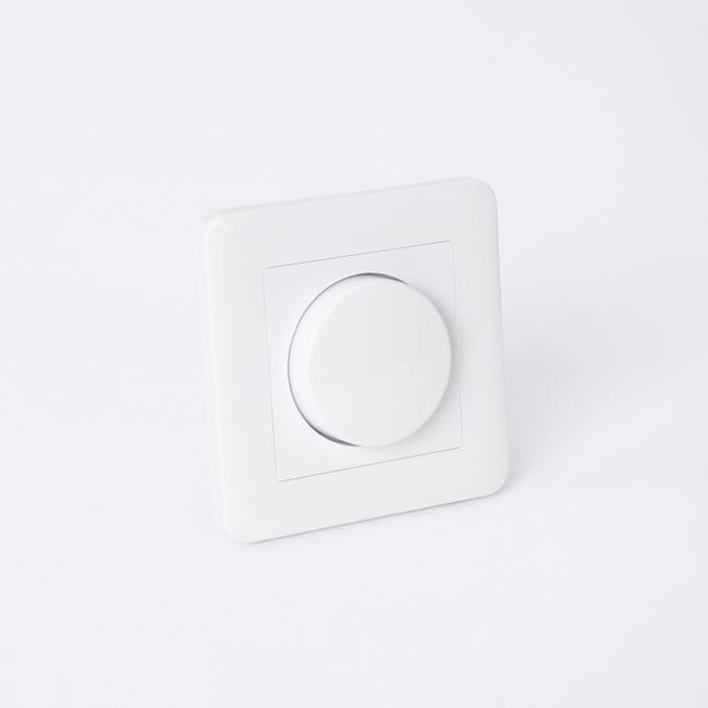 Ledkia - Regulador Interruptor Esclavo LED TRIAC Universal, Blanco, PC ...