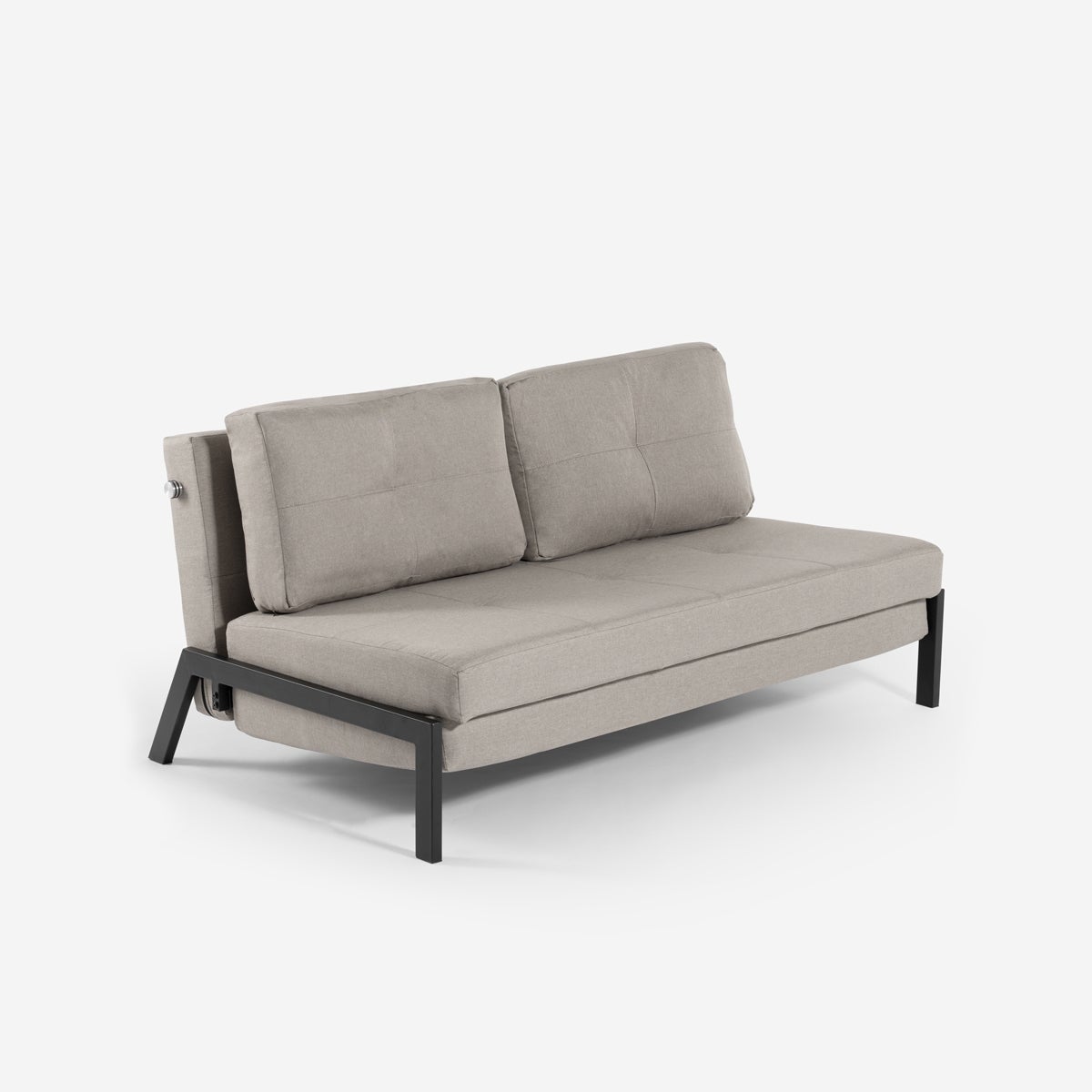 Divano letto 2 posti moderno design tessuto soggiorno Bellamy - Grigio - 7