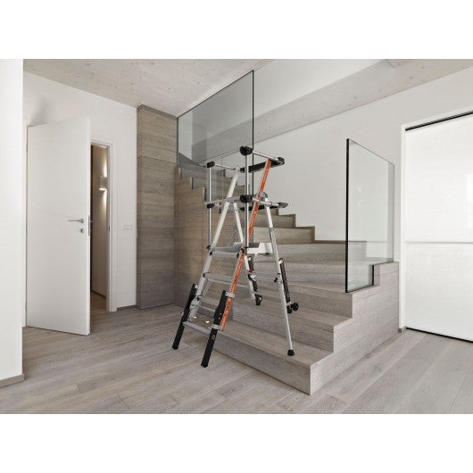 TUBESCA-COMABI - Plateforme télescopique - RAPTORSCOPIC - Garde-corps lisses - 3 à 4 marches - 2