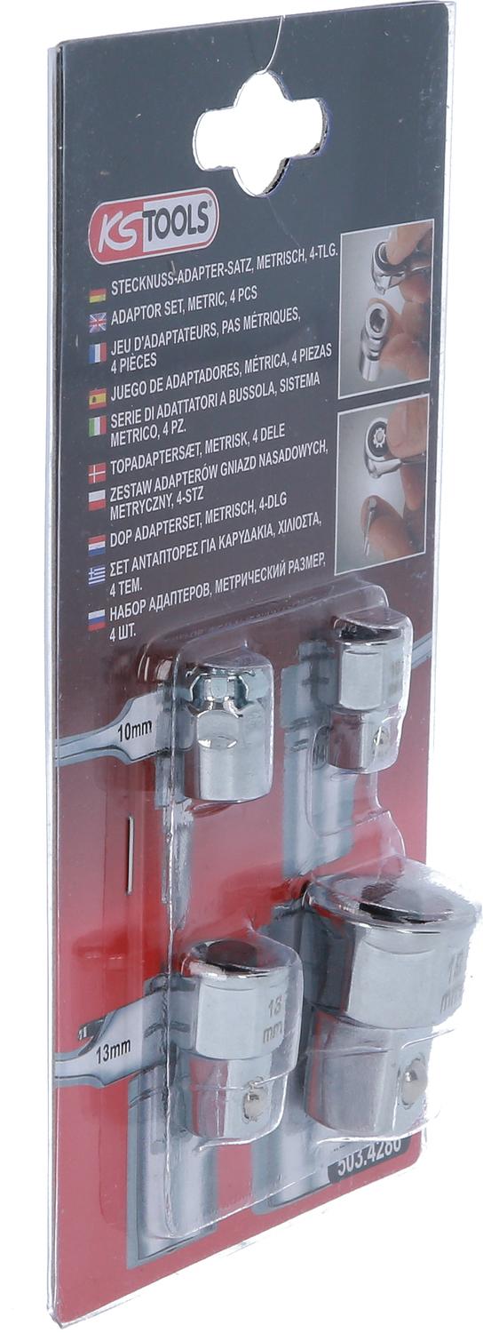 KS TOOLS - Jeu d'adaptateurs GEARplus® à verrouillage - 4 pièces - 503.4286 - 4
