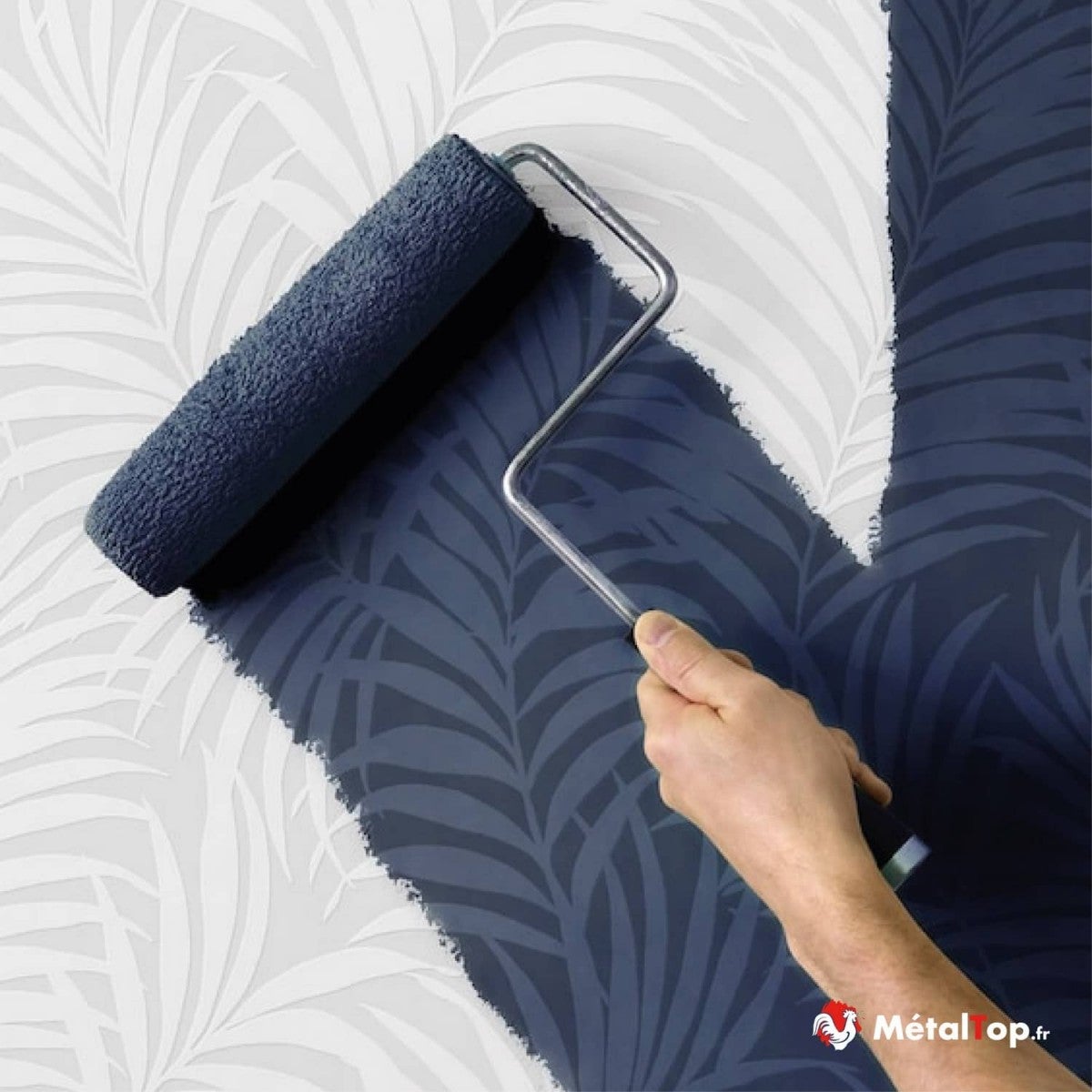 Peinture Papier Peint - Metaltop - Bleu saphir - RAL 5003 - Pot 15L - 3